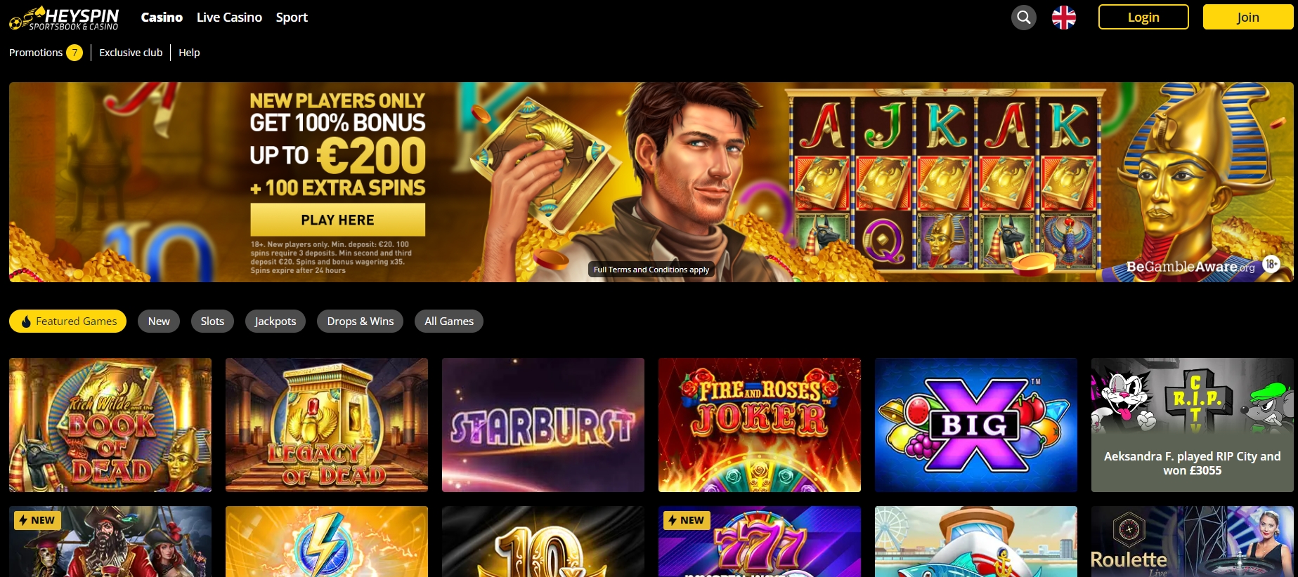 Casino - HeySpin